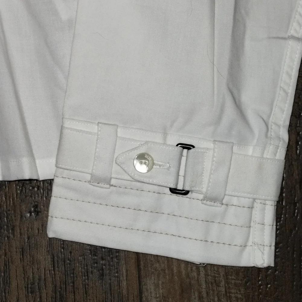 Burberry Asymmetrical Ivory Button-Up Shirt - Picture 5 of 11